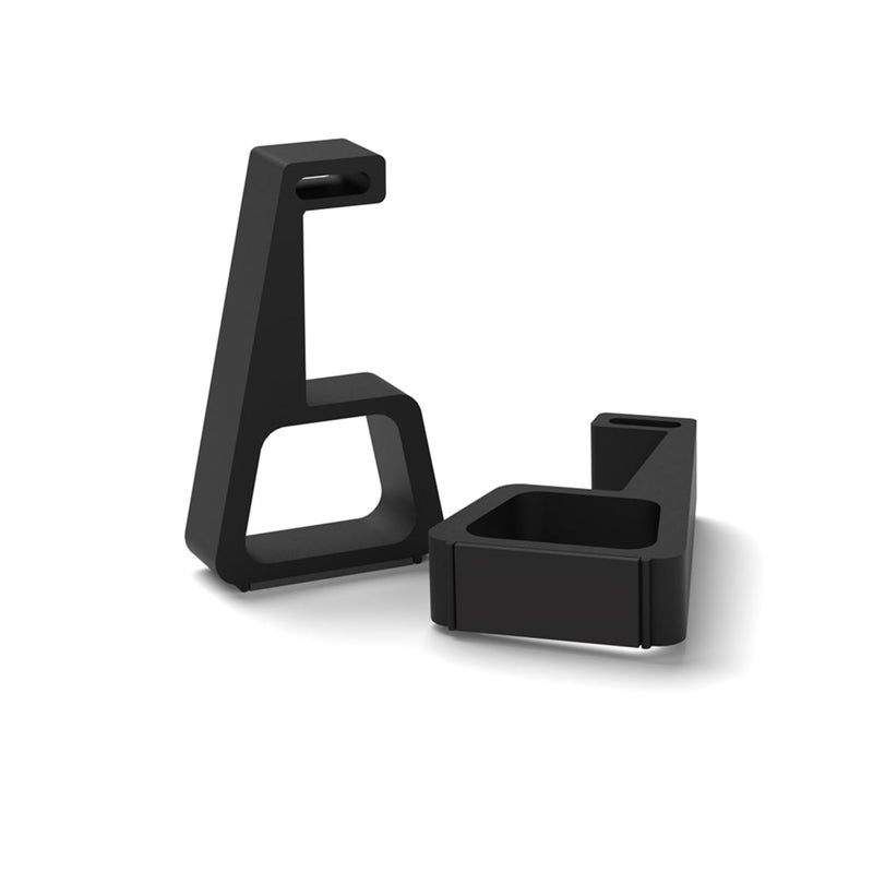 BitFunx 4PCS Cooling Bracket for PS4 Accessories - Updated Design for Secure Fit, Horizontal Vertical Stand for PS4 Fat/Slim/Pro Game Console (for PS4 Fat (black)) - Image 2
